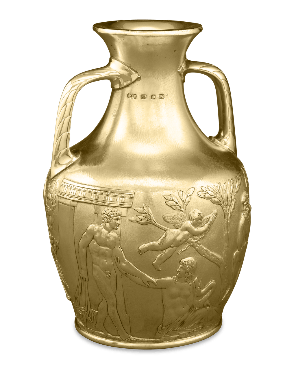 Silver Gilt Portland Vase by Elkington & Co.