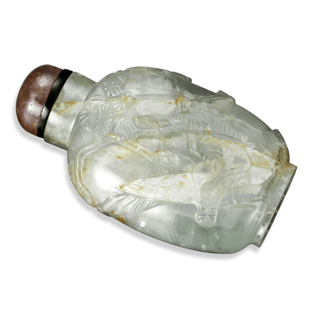 Carved Quartz Snuff Bottle