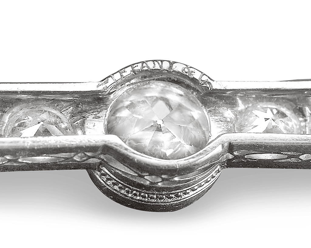 Tiffany & Co. Onyx and Diamond Pendant Brooch