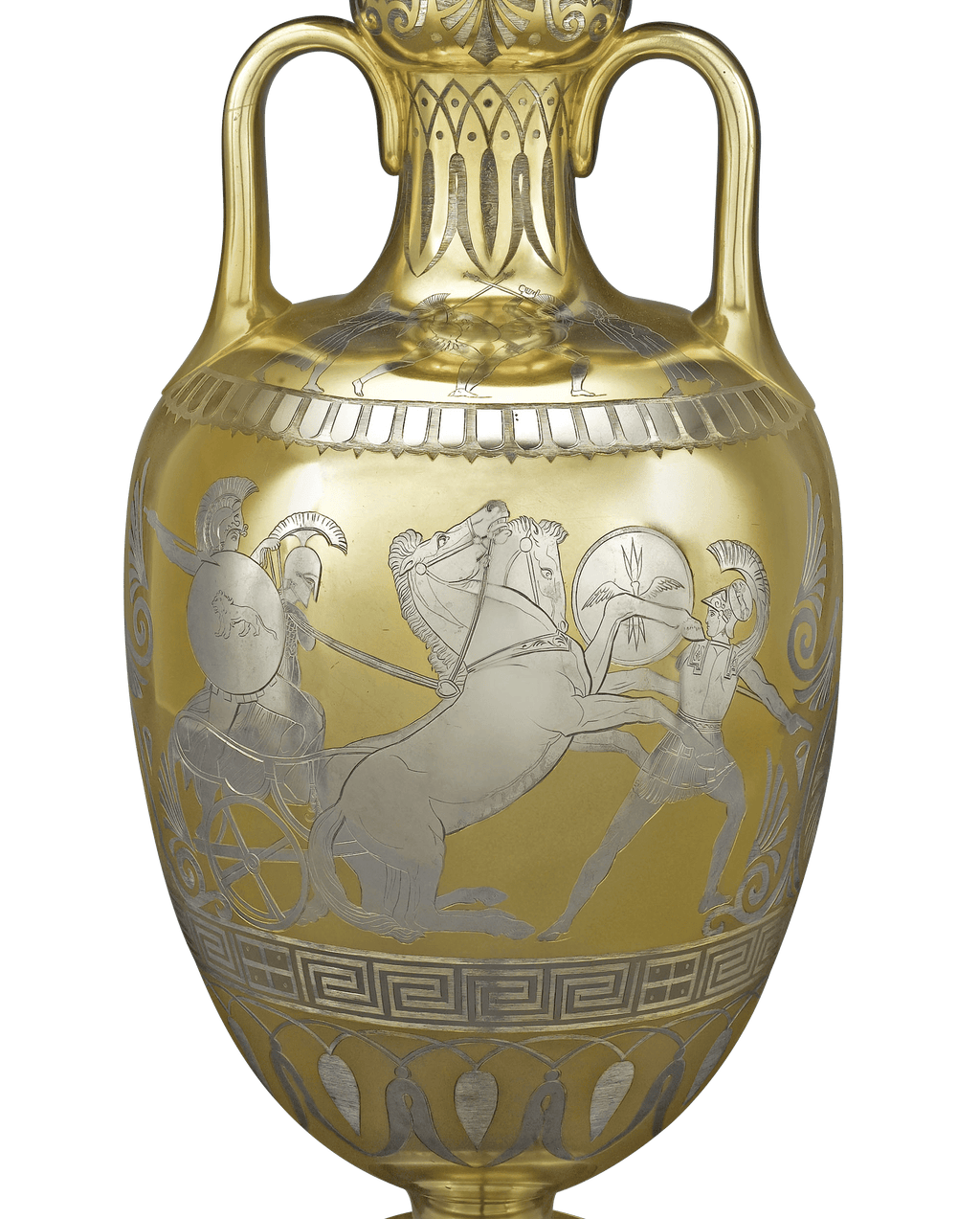 Victorian Parcel Gilt Vase by D & C Houle