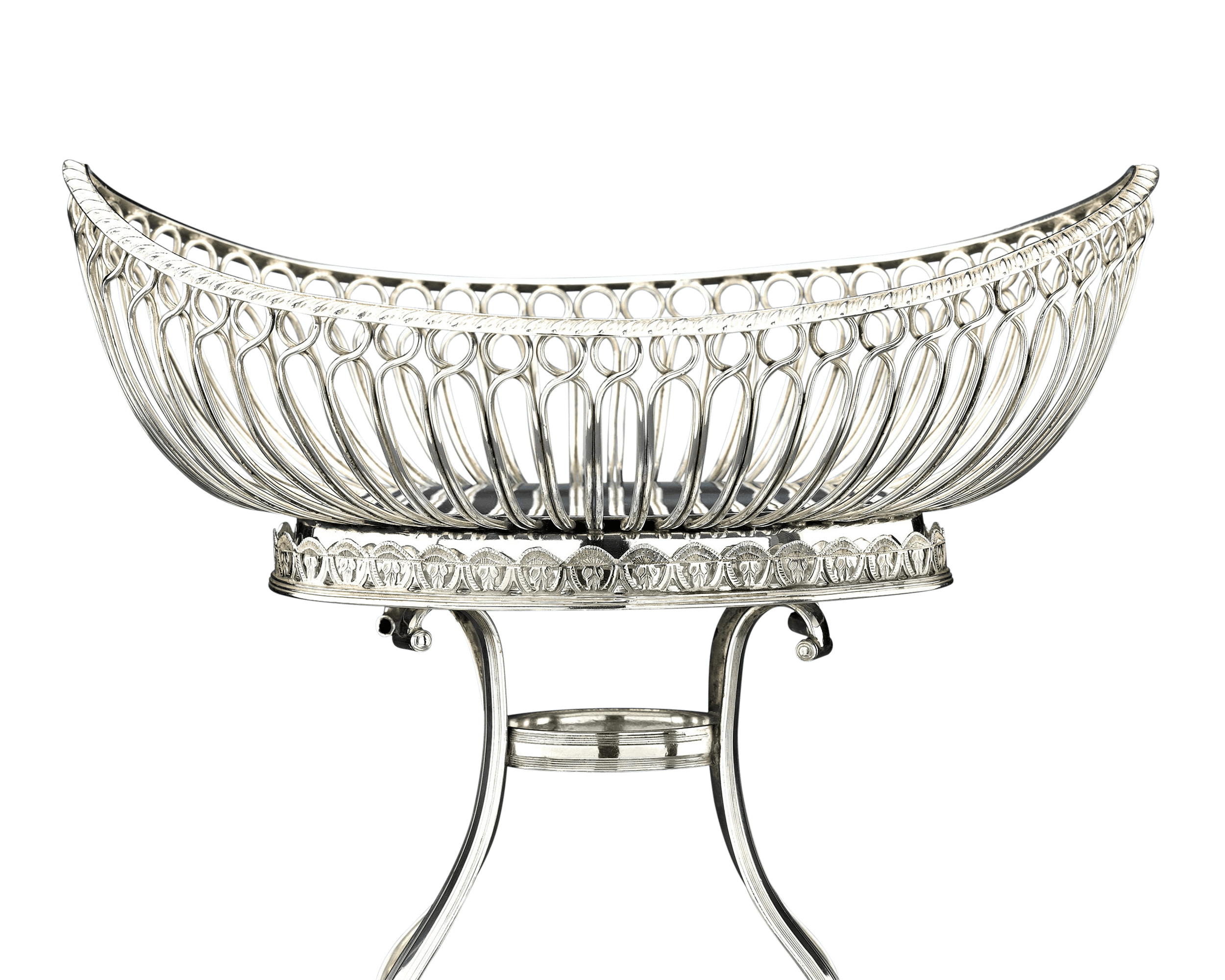 Silver Plate Epergne and Cruet Service