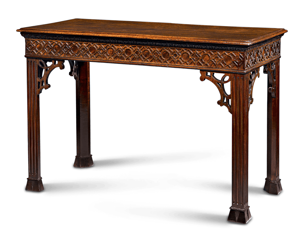 Chinese Chippendale Mahogany Console Table