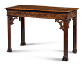 Chinese Chippendale Mahogany Console Table