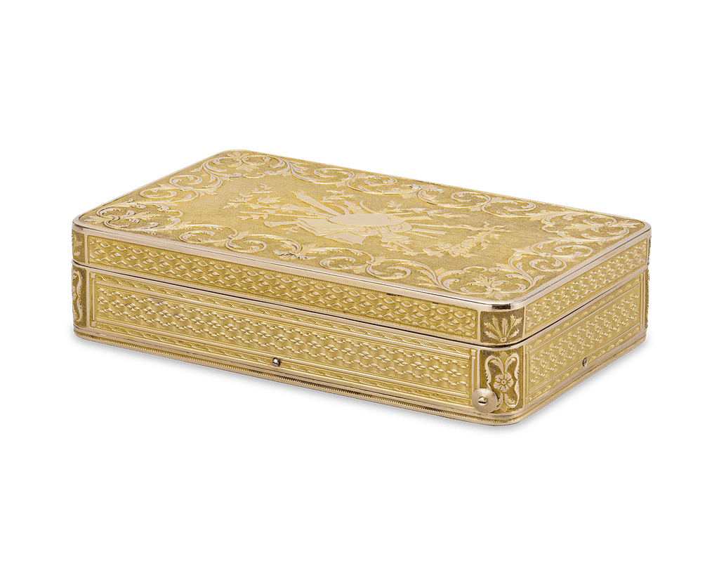 Swiss Gold Musical Snuff Box