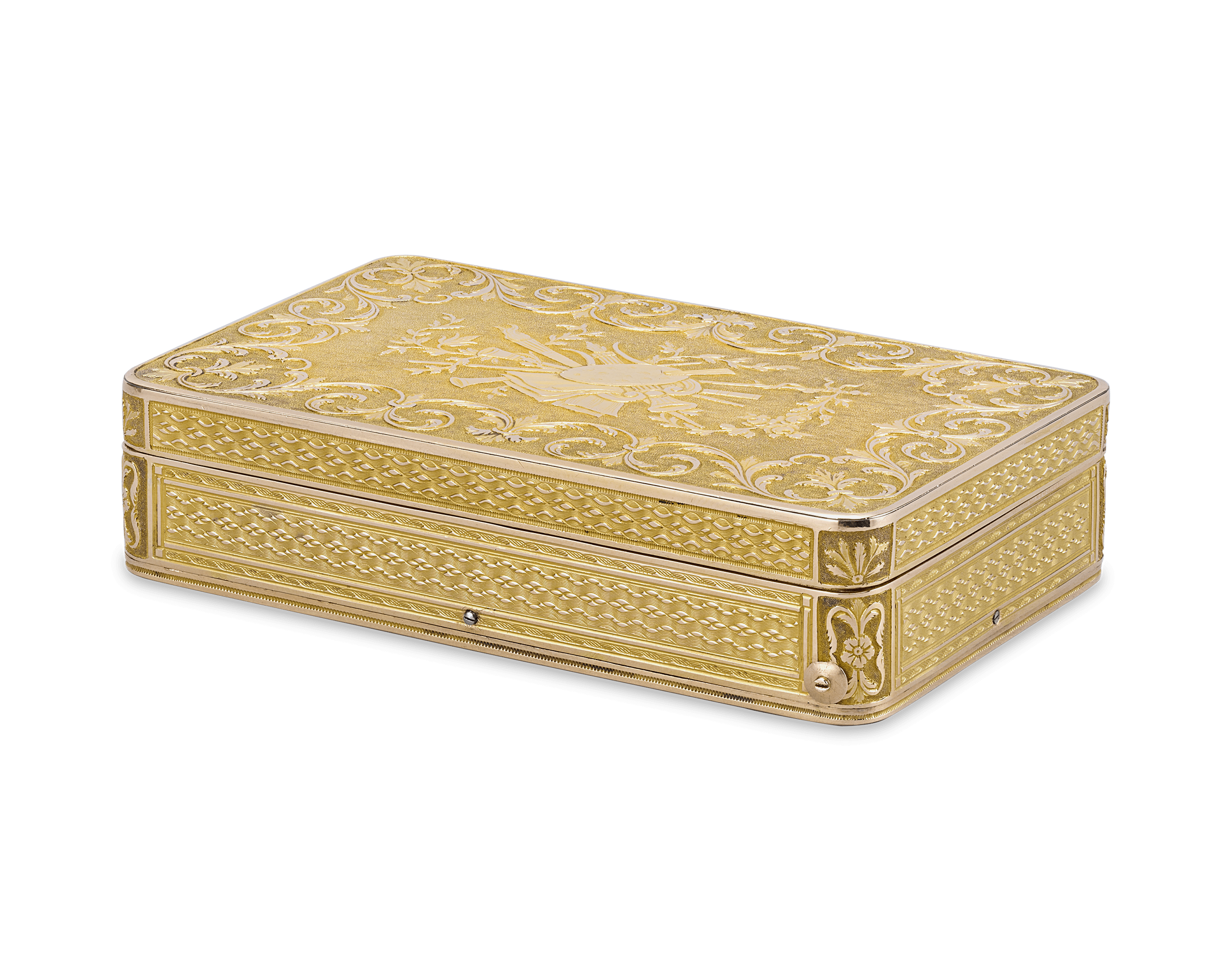 Swiss Gold Musical Snuff Box