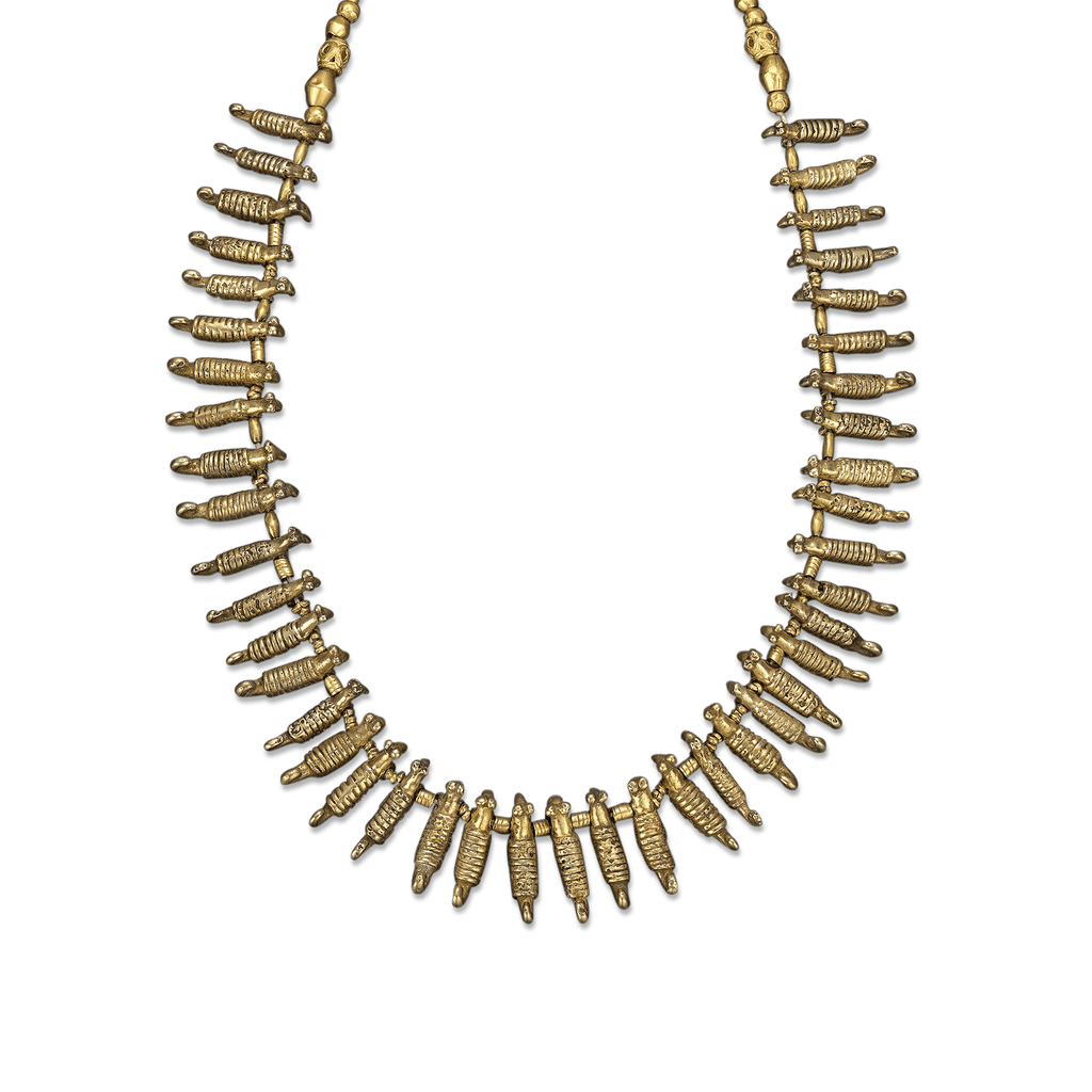 Pre-Columbian Sinu Gold and Bead Necklace