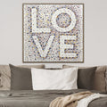 Thick Structure Abstract Painting "Love"