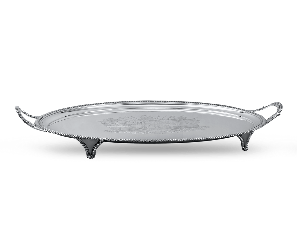 George III Silver Tray for Lt. Robert Chester