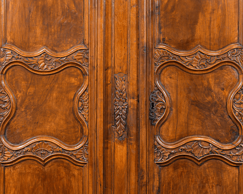 French Provincial Double Door Armoire