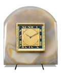 Onyx & Enamel Desk Clock by J.E. Caldwell