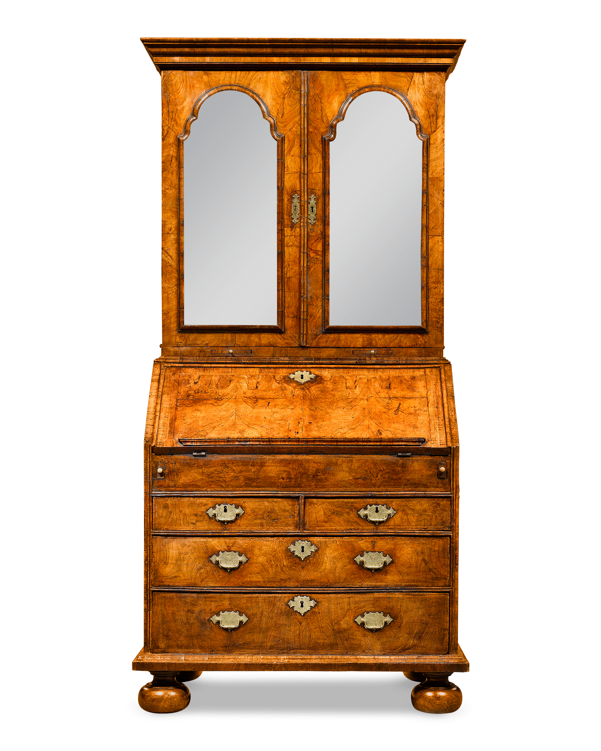 Queen Anne Walnut Secretary 