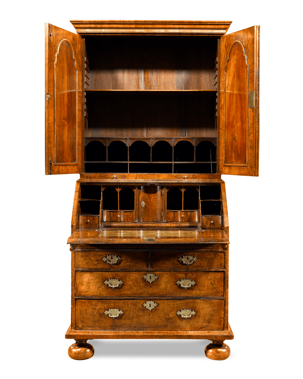Queen Anne Walnut Secretary 