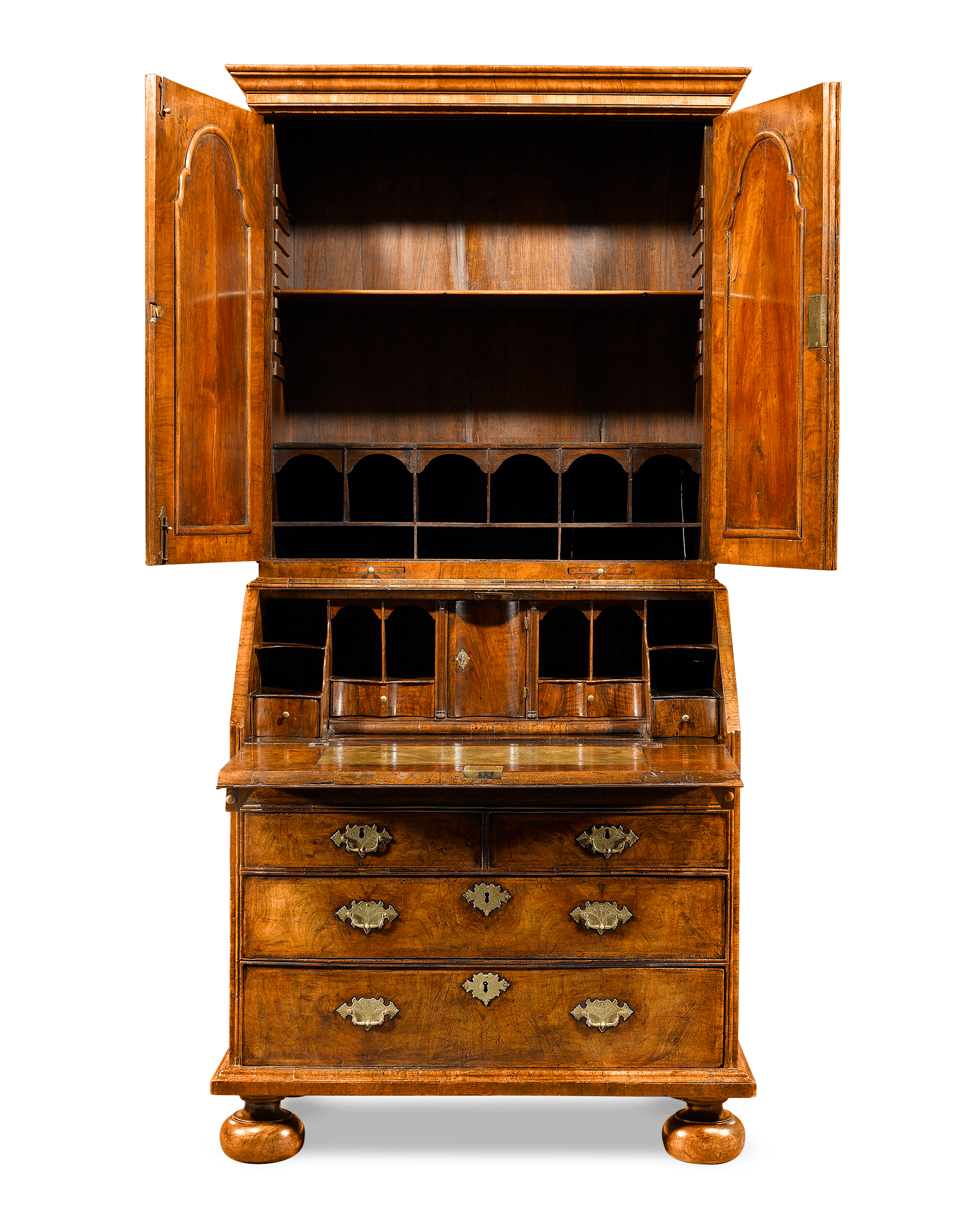 Queen Anne Walnut Secretary 