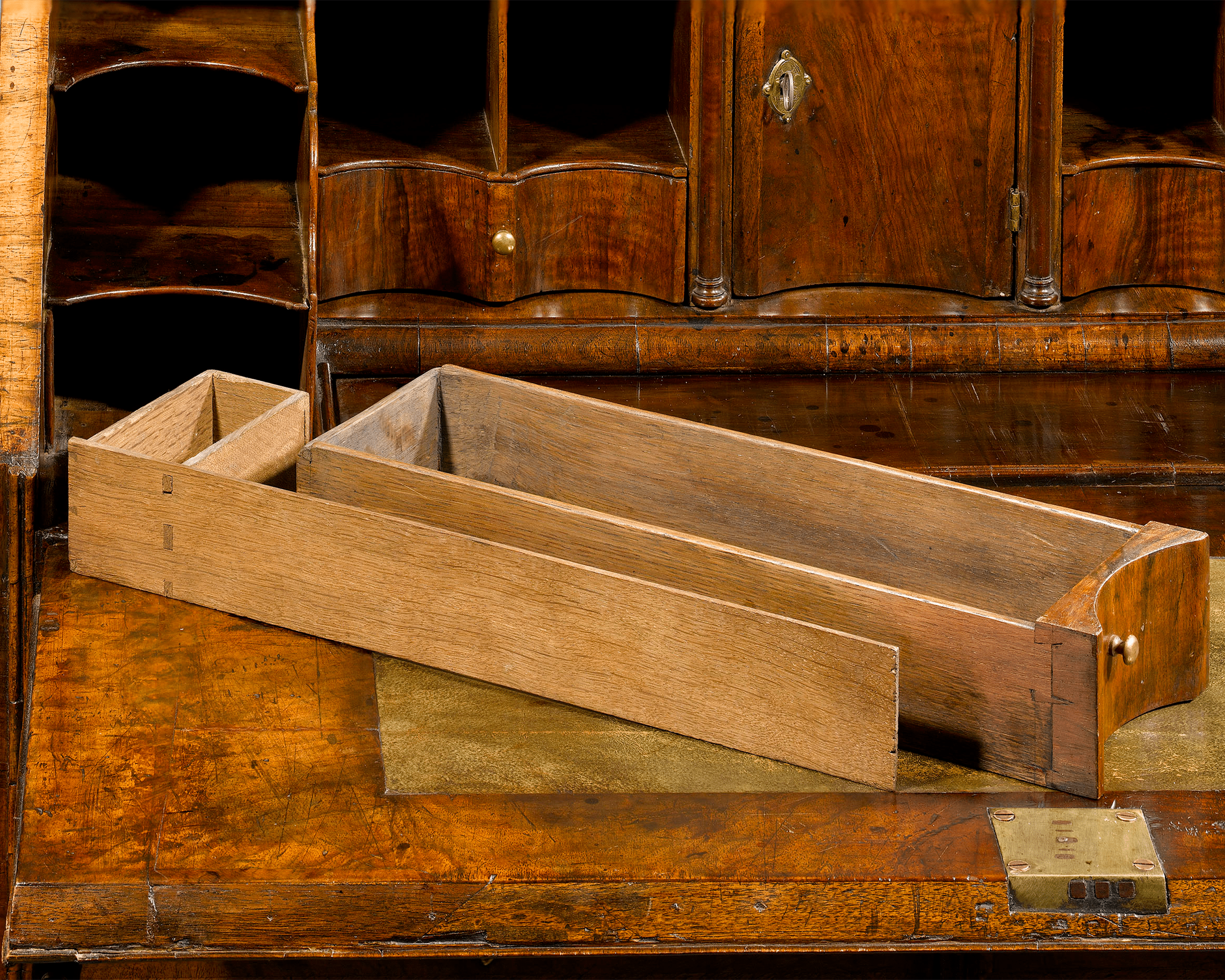 Queen Anne Walnut Secretary 