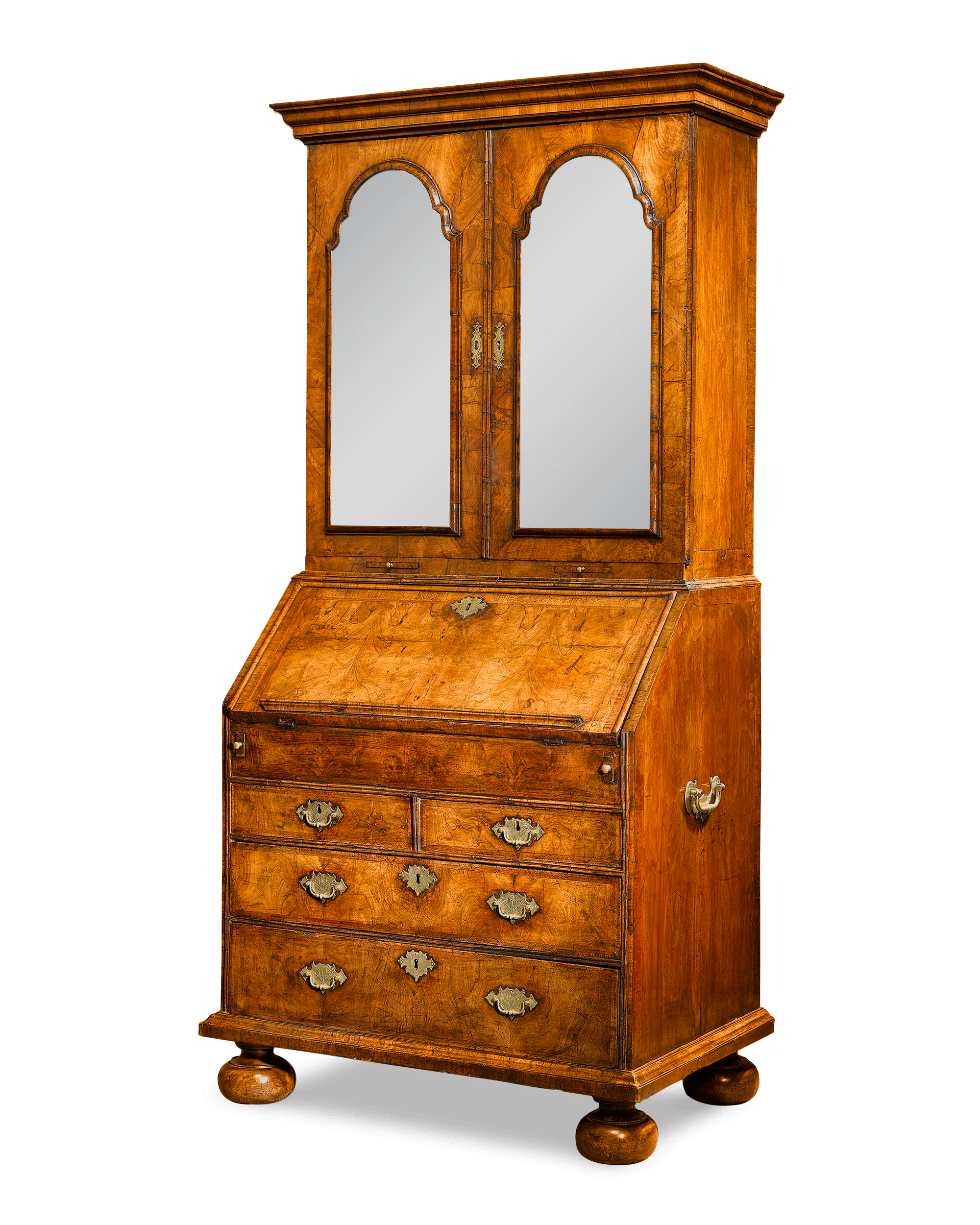 Queen Anne Walnut Secretary 