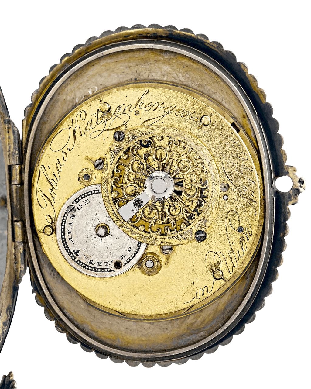 Viennese Enamel Soldier Clock
