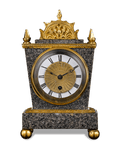 English Porphyry Clock by Ellicott