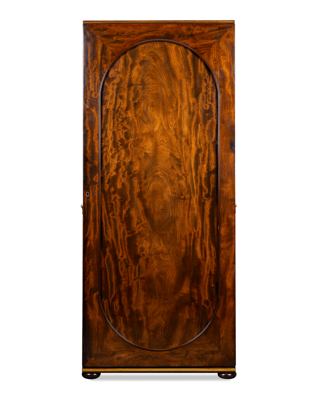 Mahogany Upright  Cane Cabinet