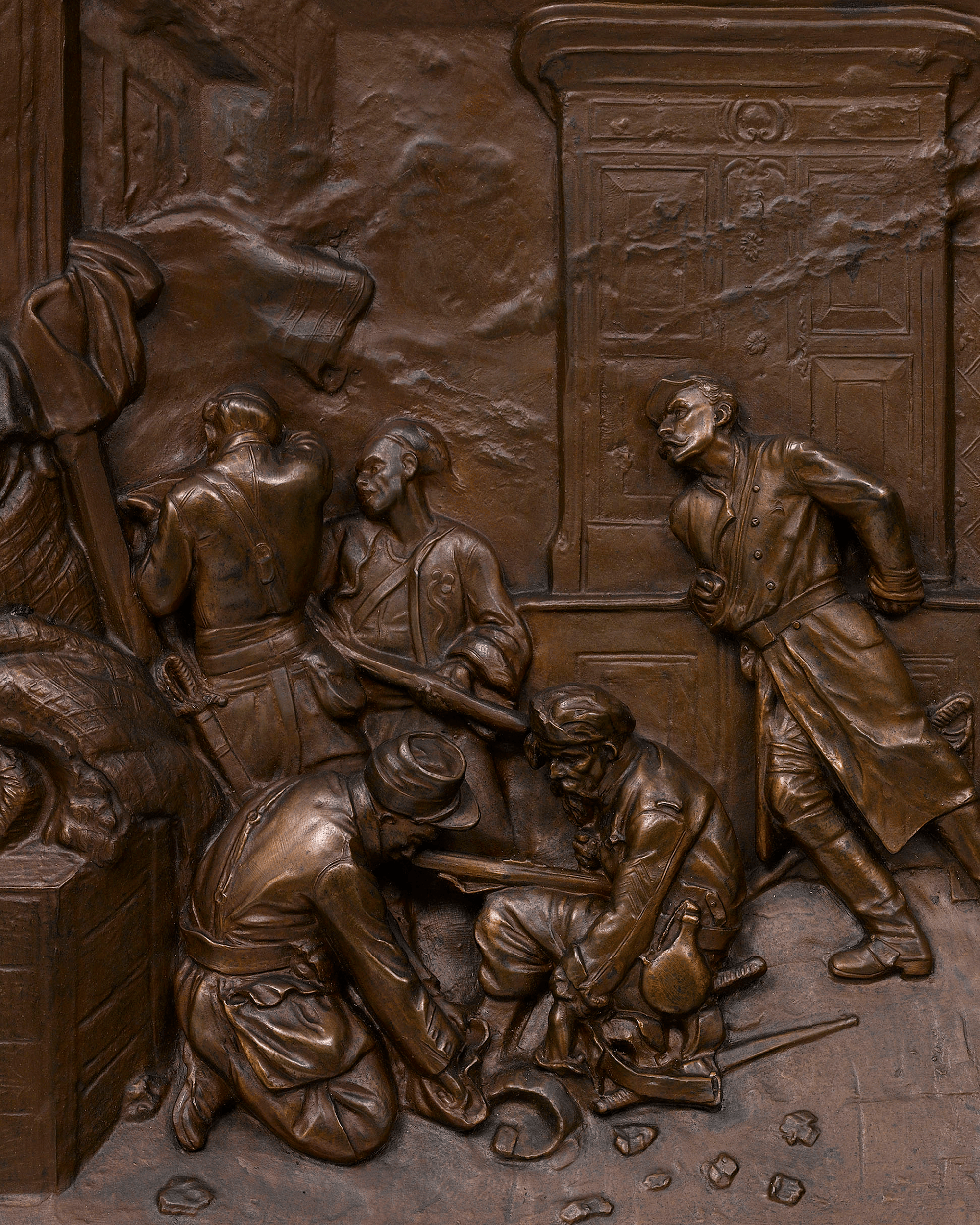 The Last Cartridge Bronze Plaque and Lithograph
