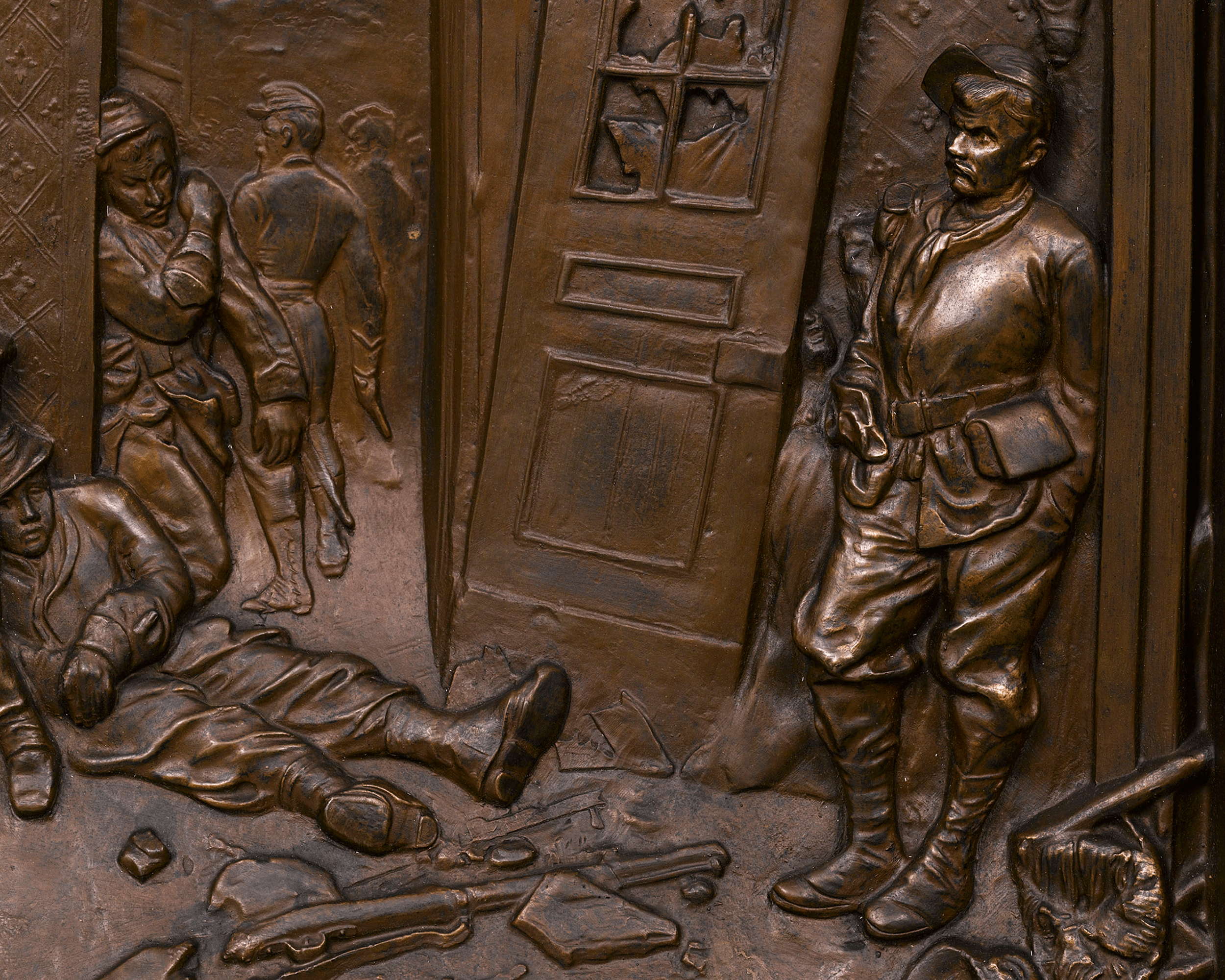 The Last Cartridge Bronze Plaque and Lithograph