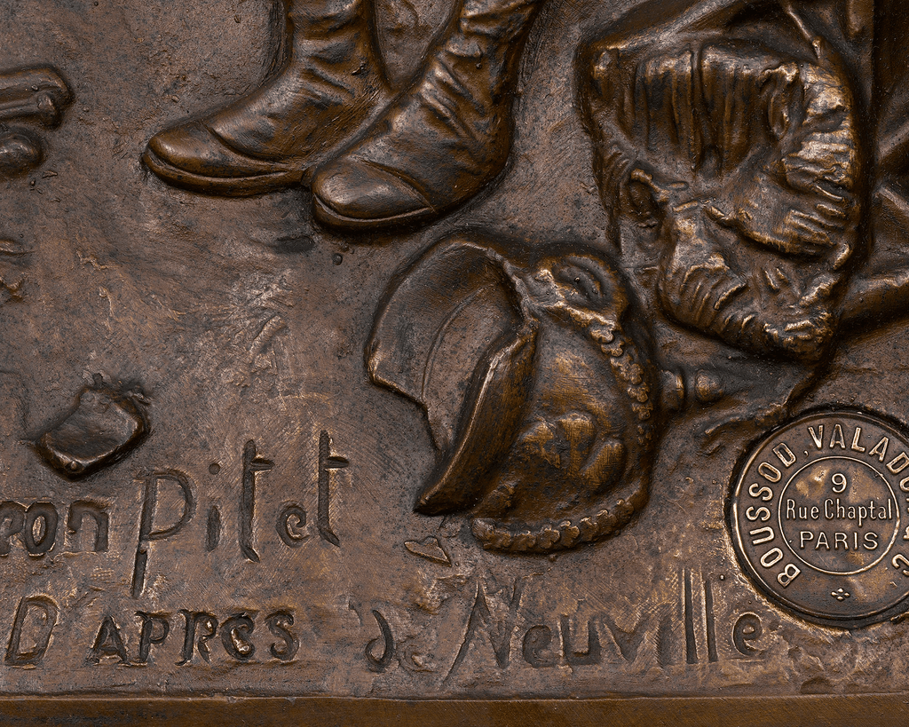 The Last Cartridge Bronze Plaque and Lithograph