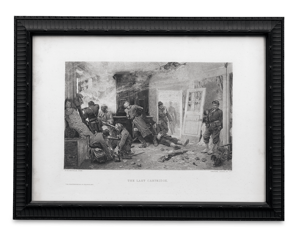 The Last Cartridge Bronze Plaque and Lithograph