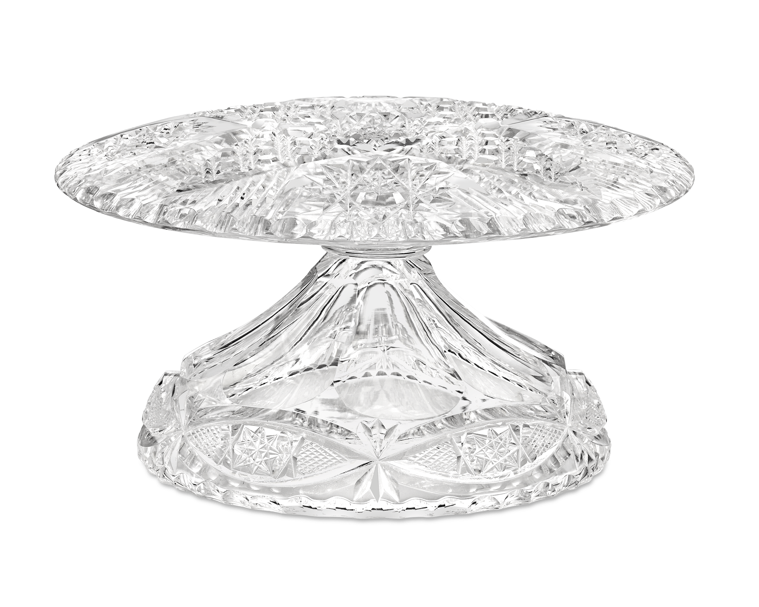 Libbey American Brilliant Cut Glass Toupée Stand