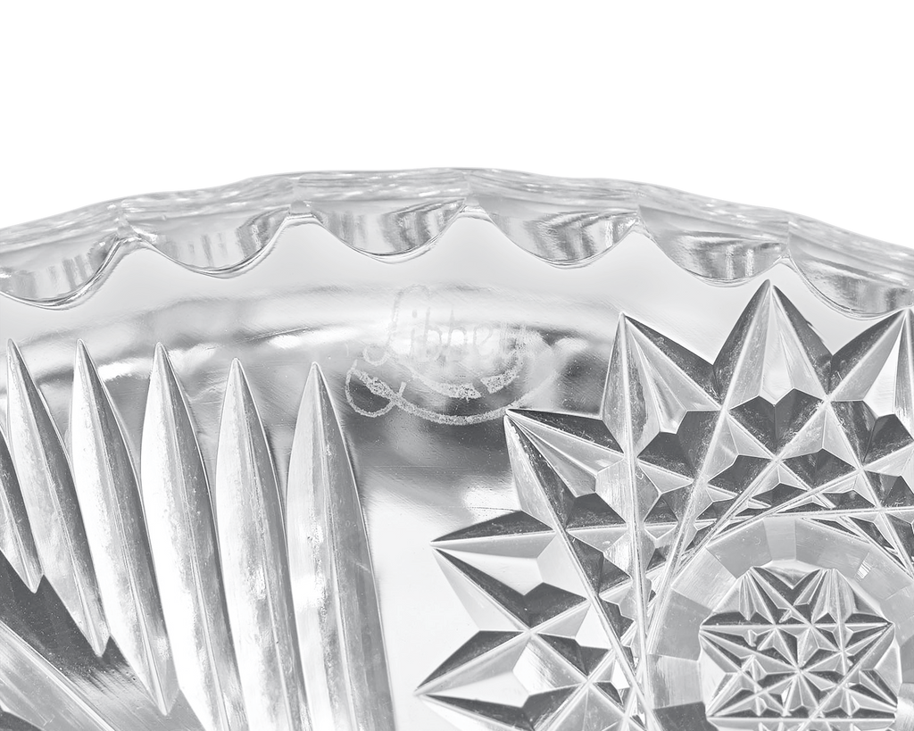 Libbey American Brilliant Cut Glass Toupée Stand