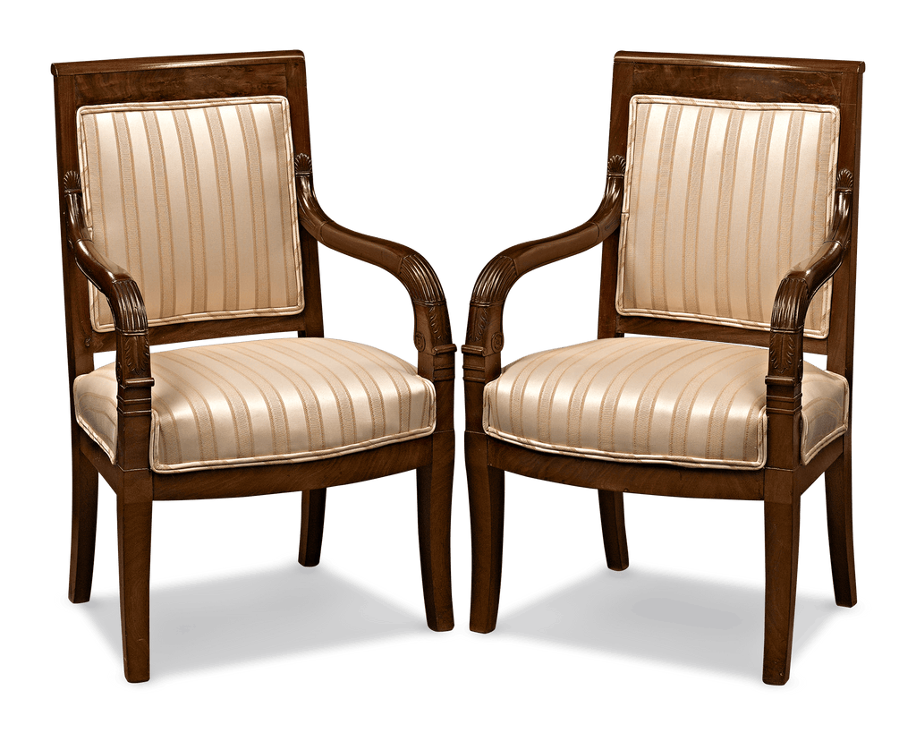 Directoire Upholstered Armchairs