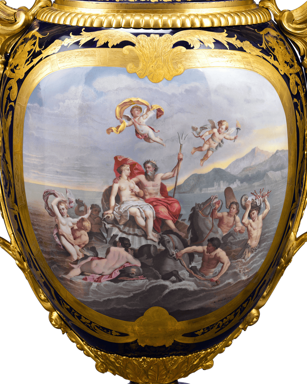 Sèvres Palace Porcelain Urns