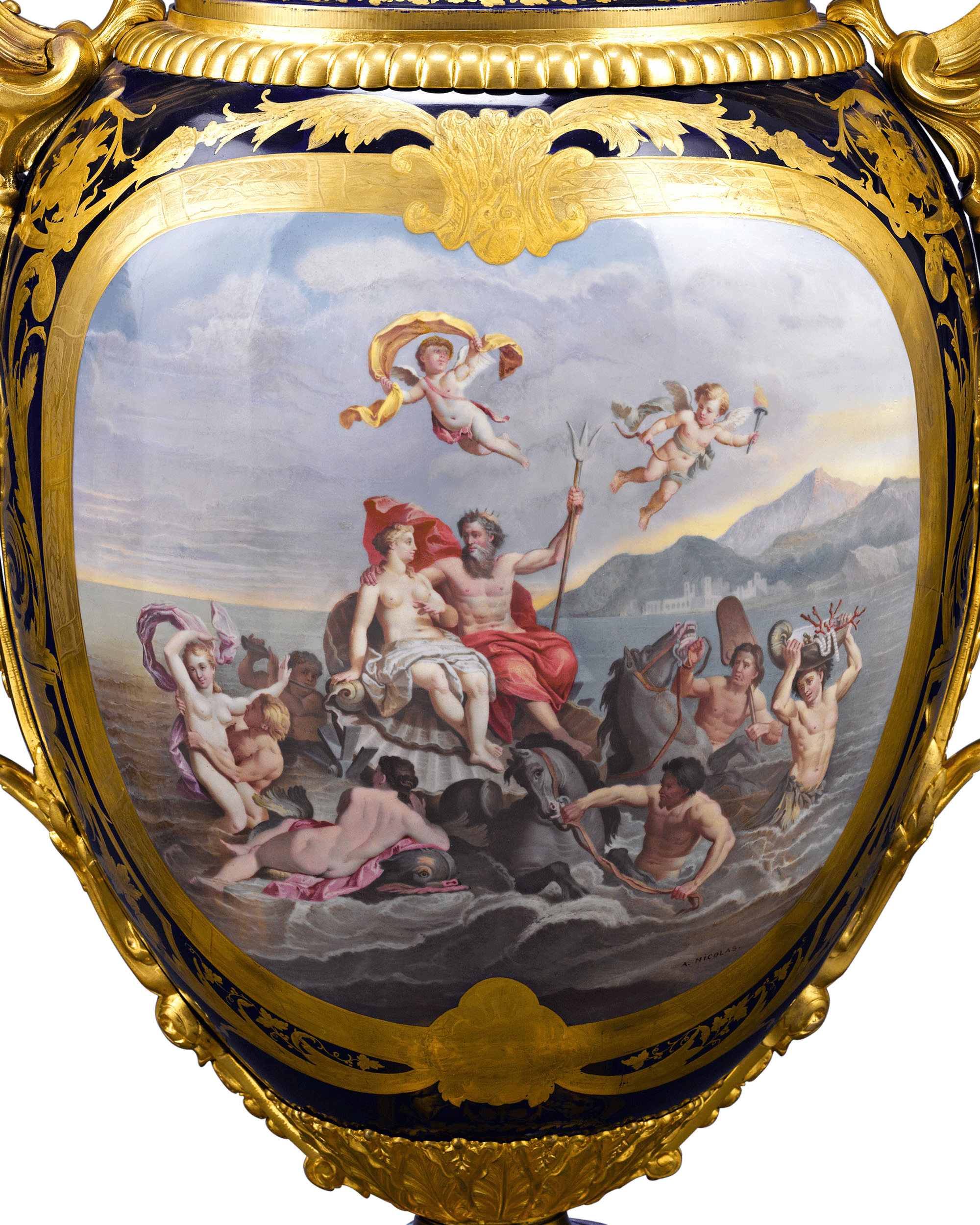 Sèvres Palace Porcelain Urns