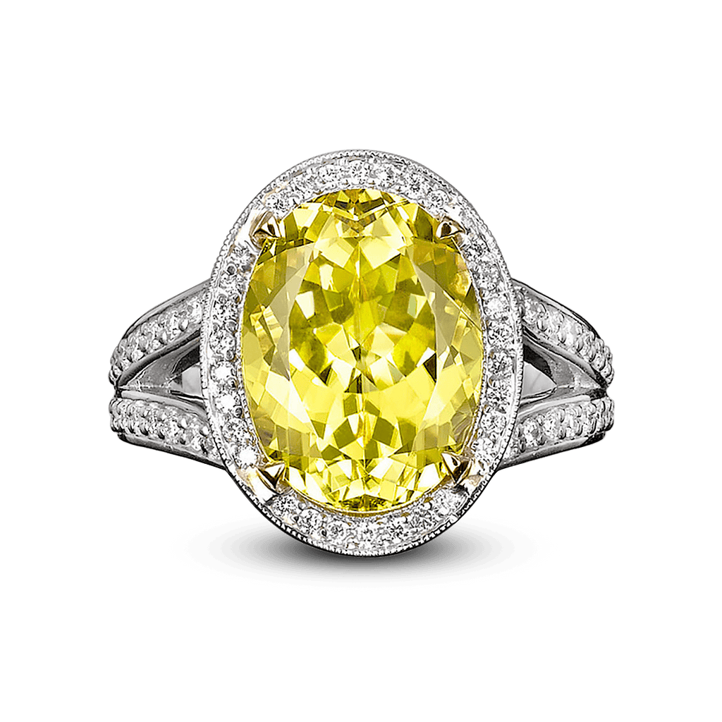 Canary Yellow Tourmaline Ring, 7.11 Carats