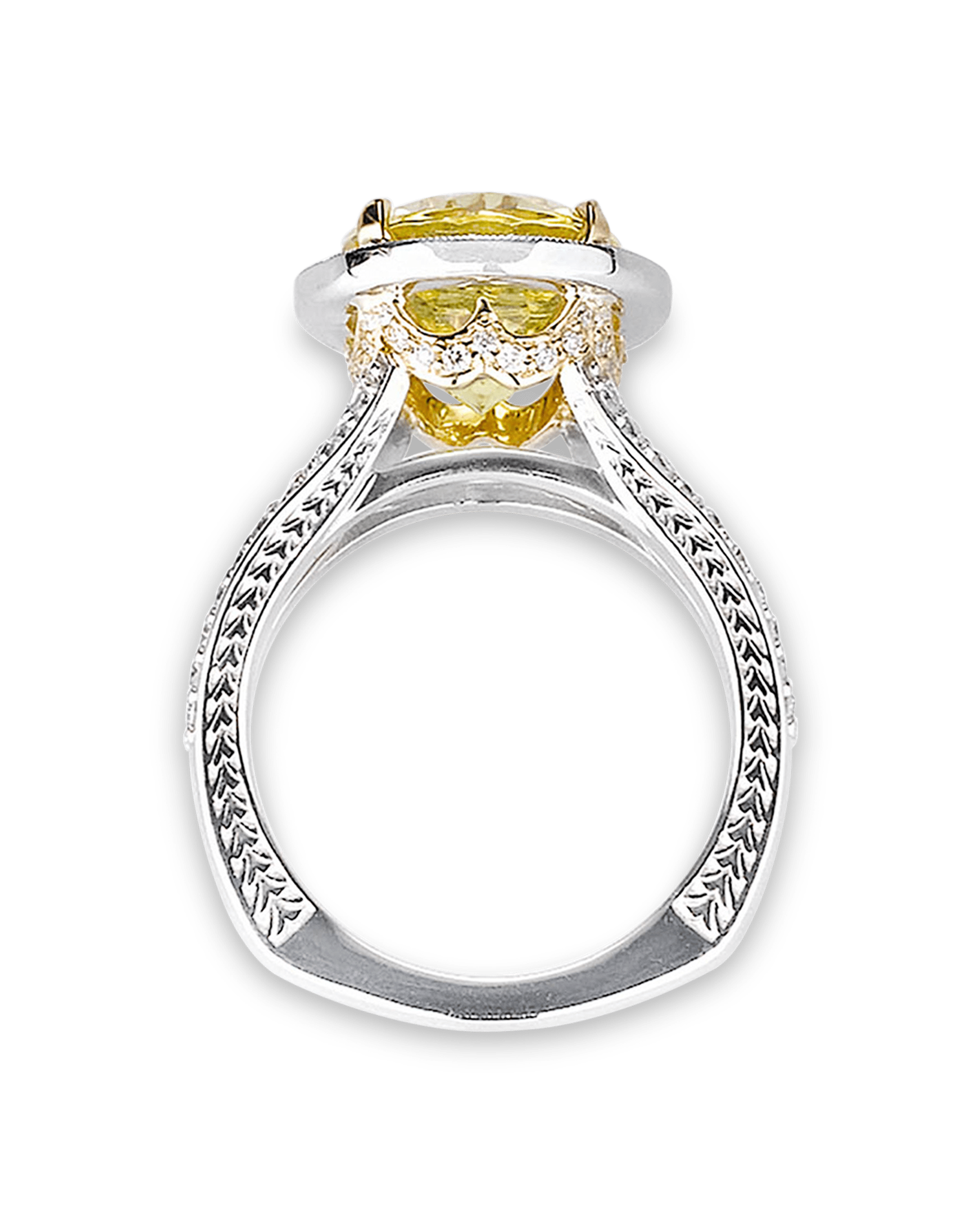 Canary Yellow Tourmaline Ring, 7.11 Carats