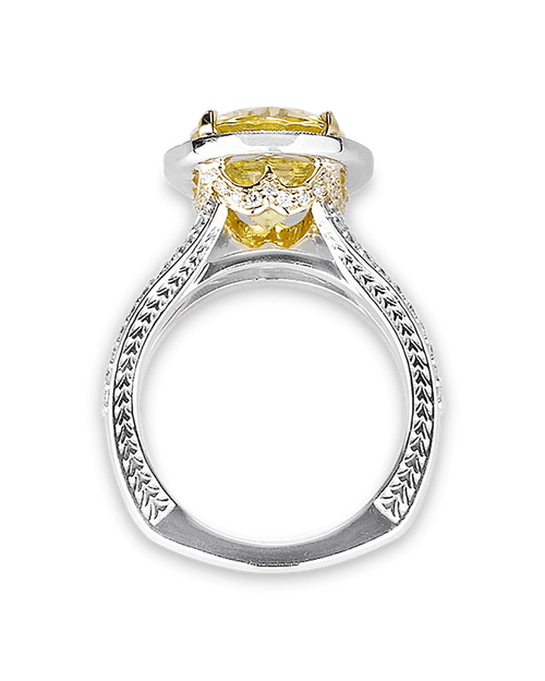 Canary Yellow Tourmaline Ring, 7.11 Carats