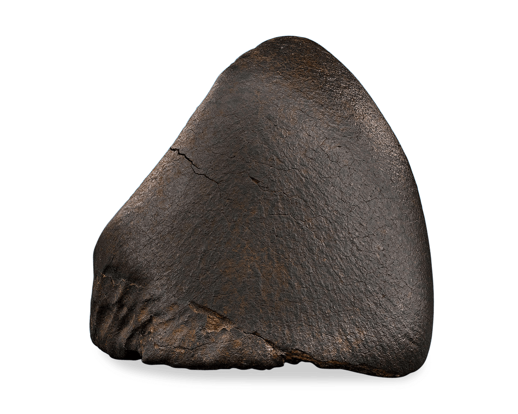 Oriented Nose Cone Chondrite Meteorite