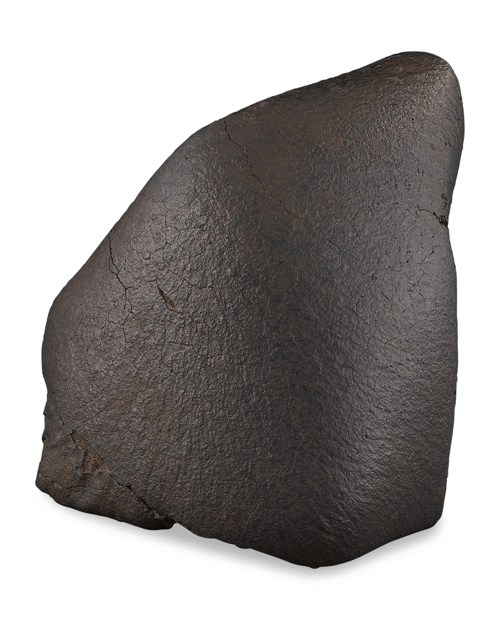 Oriented Nose Cone Chondrite Meteorite