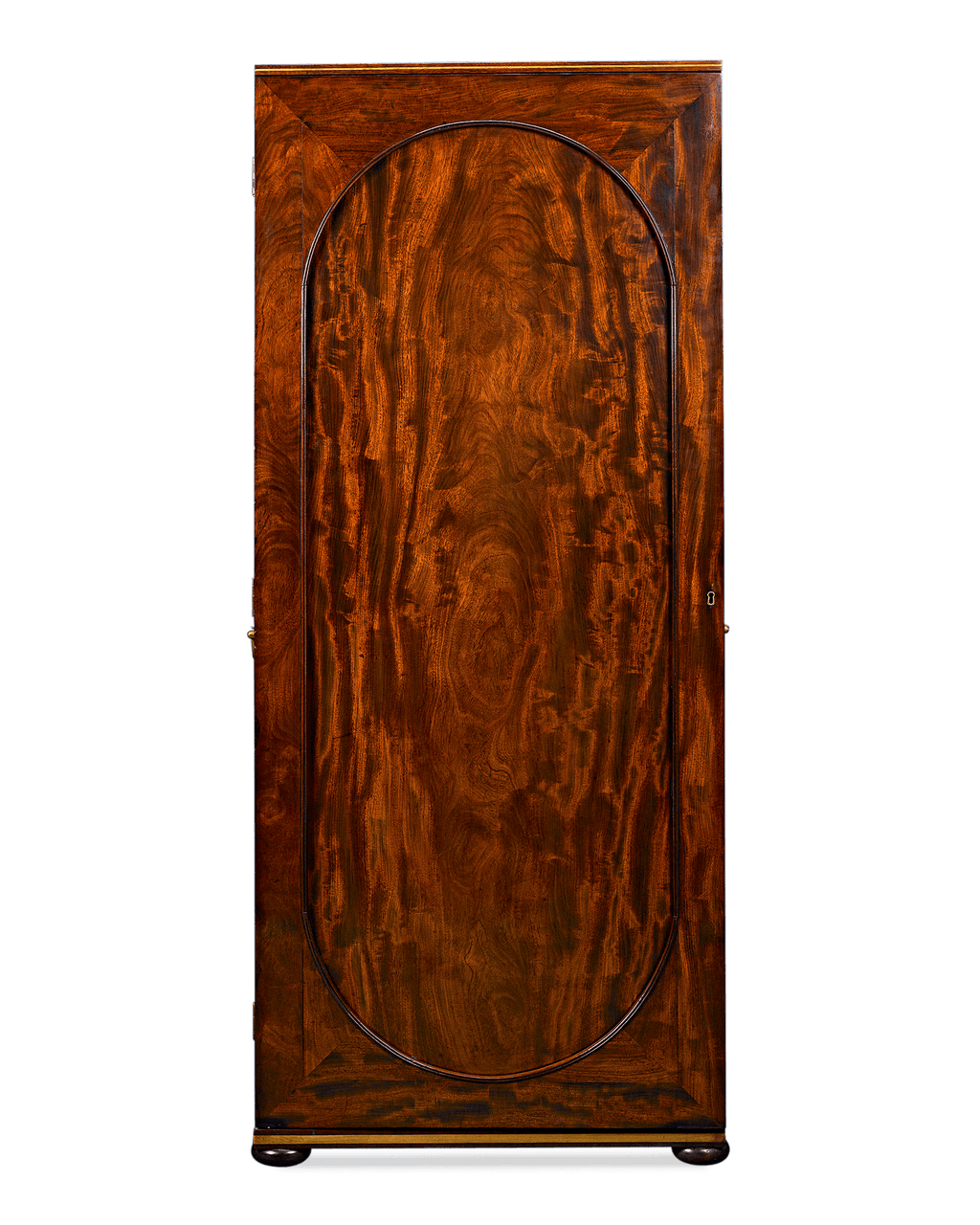 English Upright Cane Cabinet