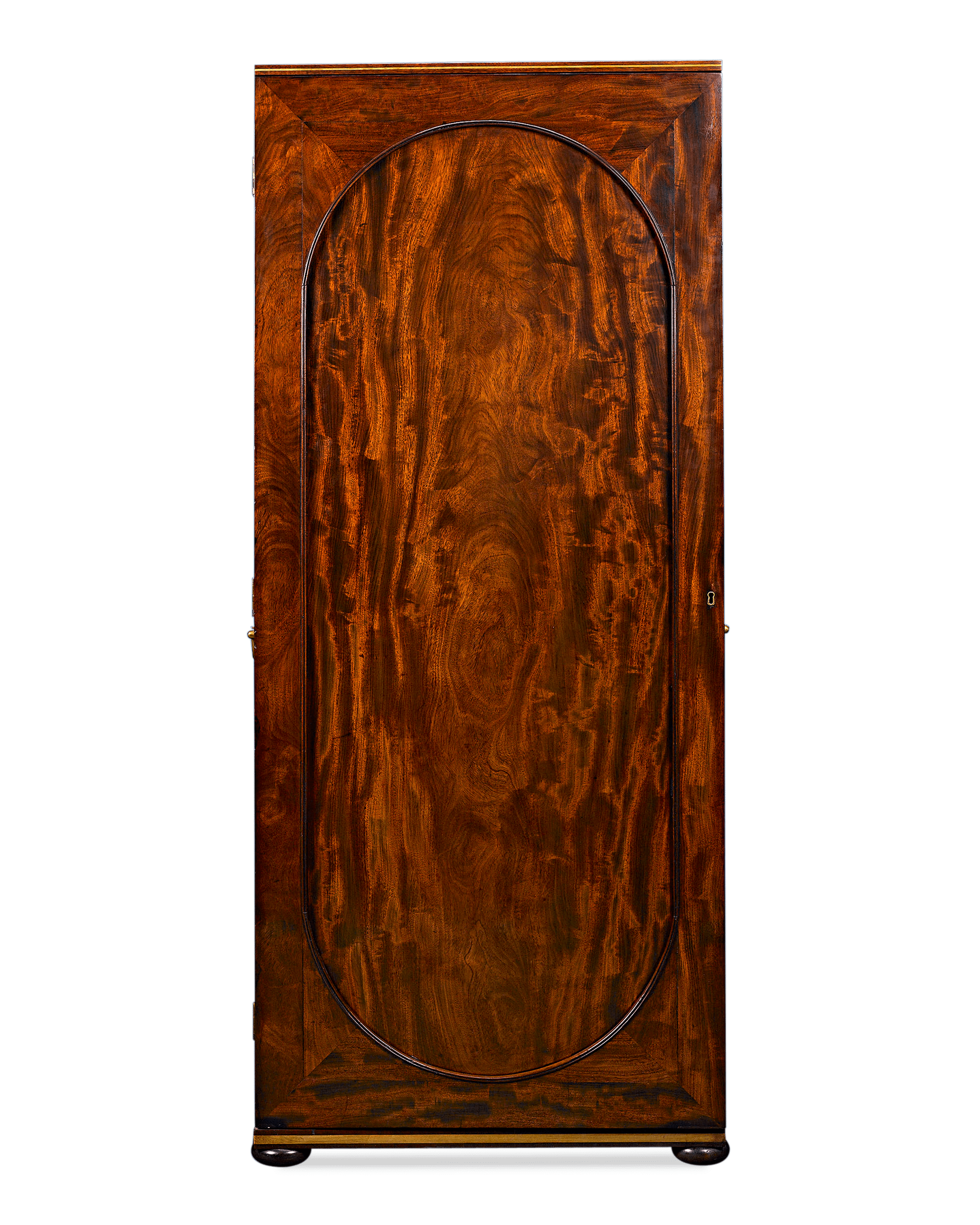 English Upright Cane Cabinet
