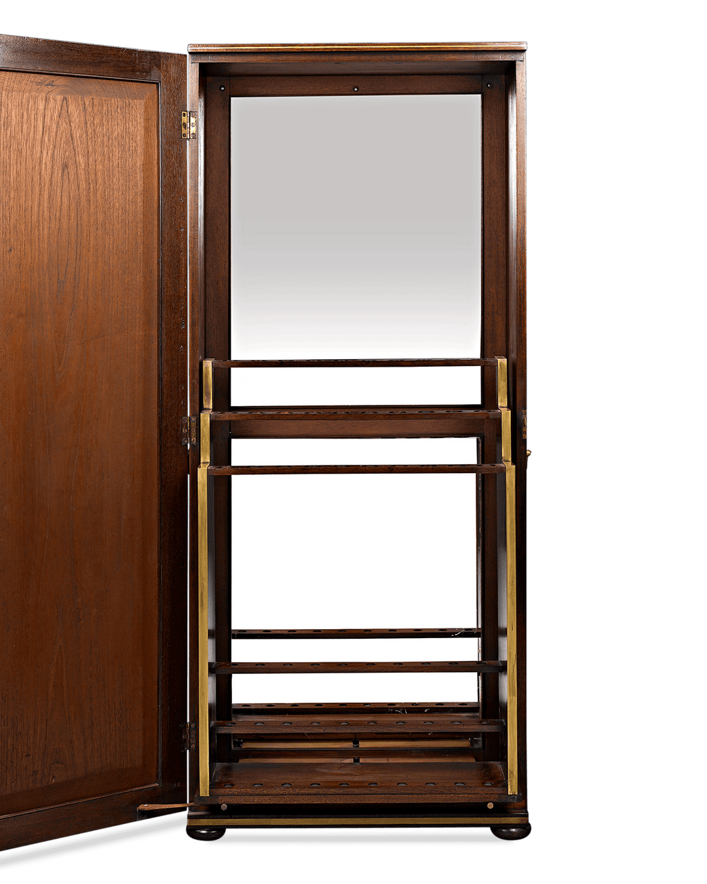 English Upright Cane Cabinet