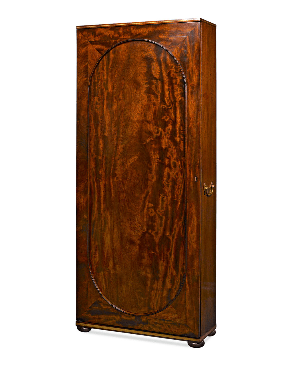 English Upright Cane Cabinet