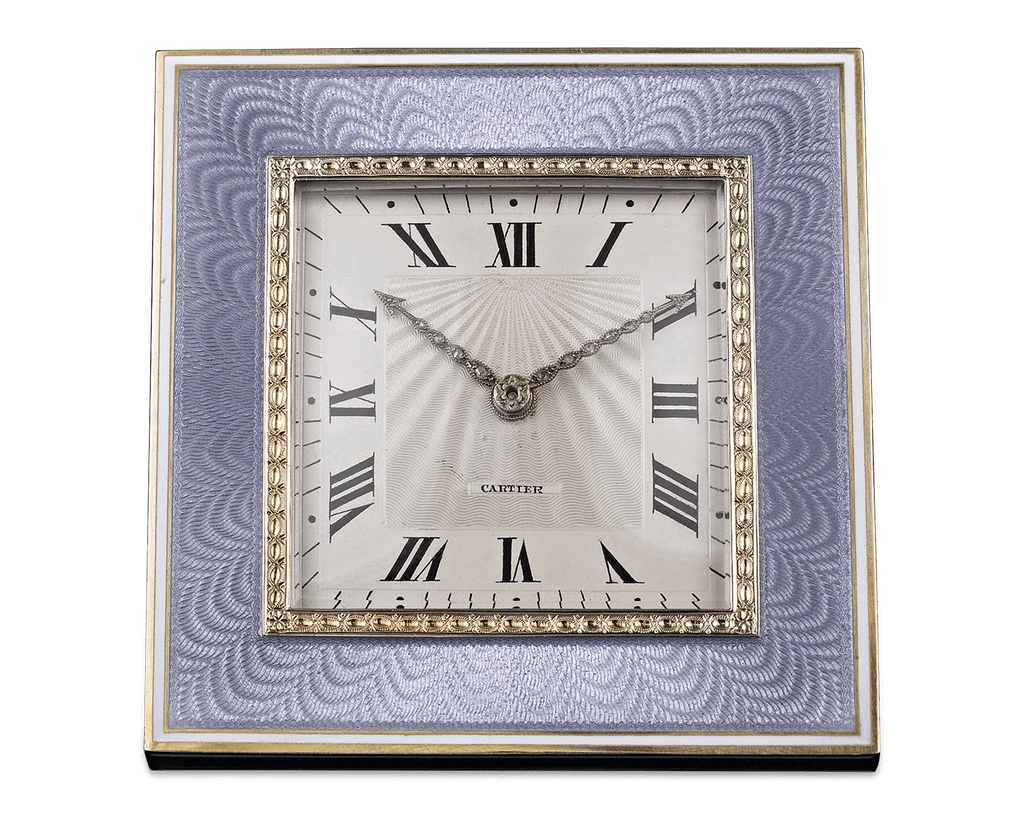 Art Deco Desk Clock by Cartier
