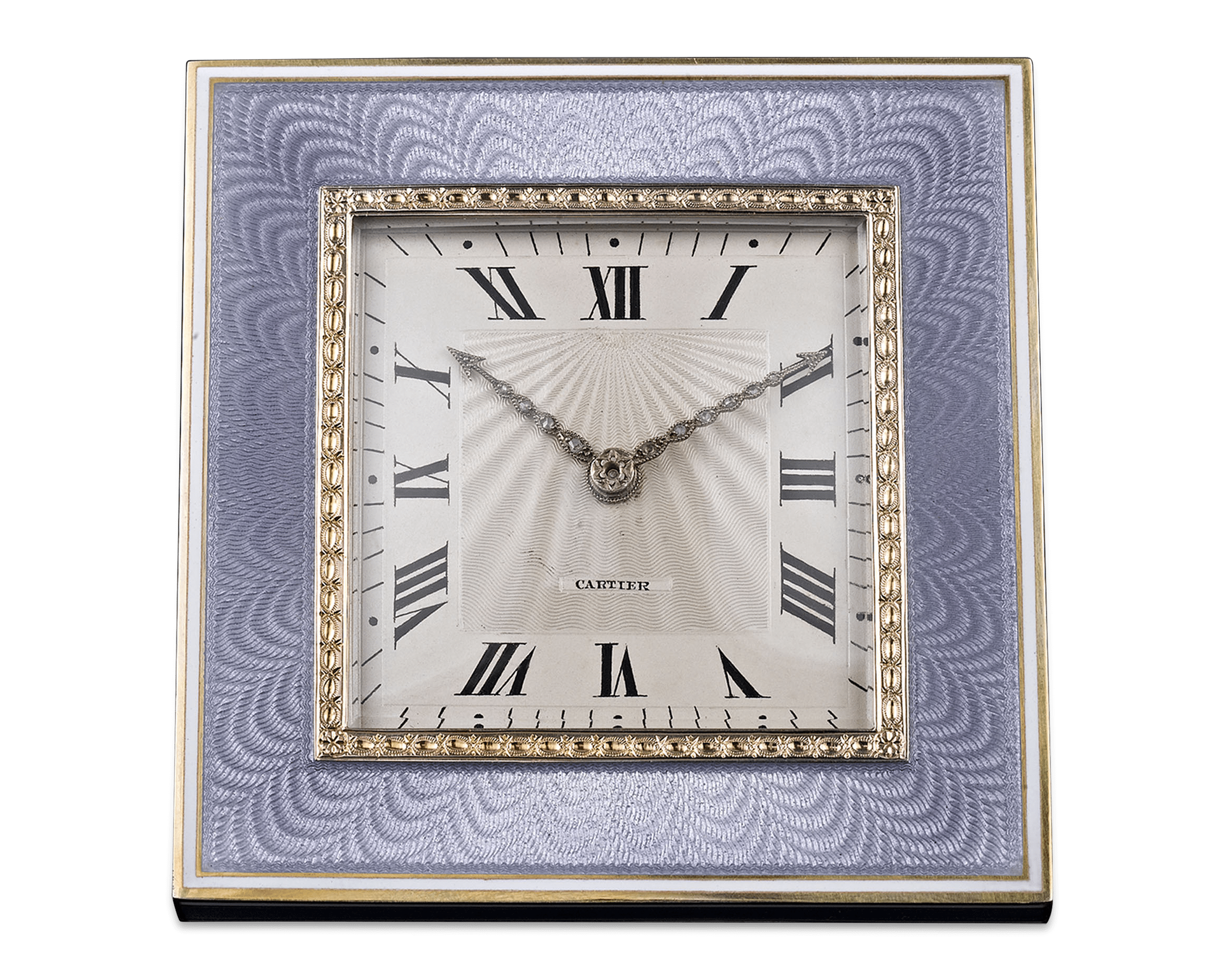 Art Deco Desk Clock by Cartier