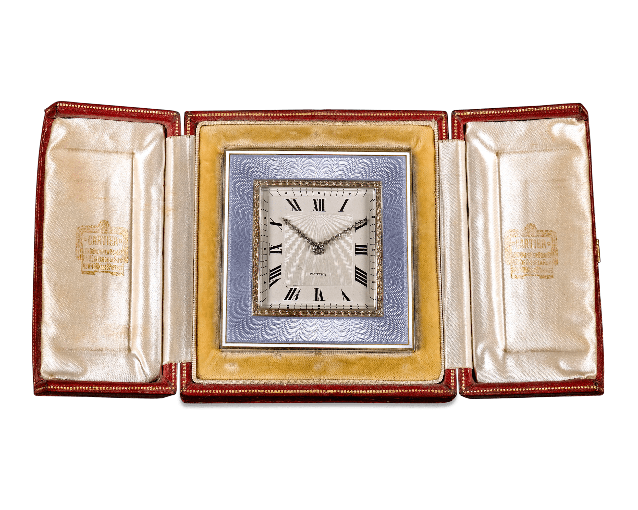 Art Deco Desk Clock by Cartier