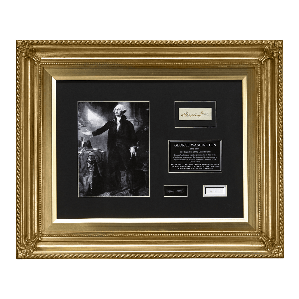 George Washington's Hair and Funerary Case Shavings