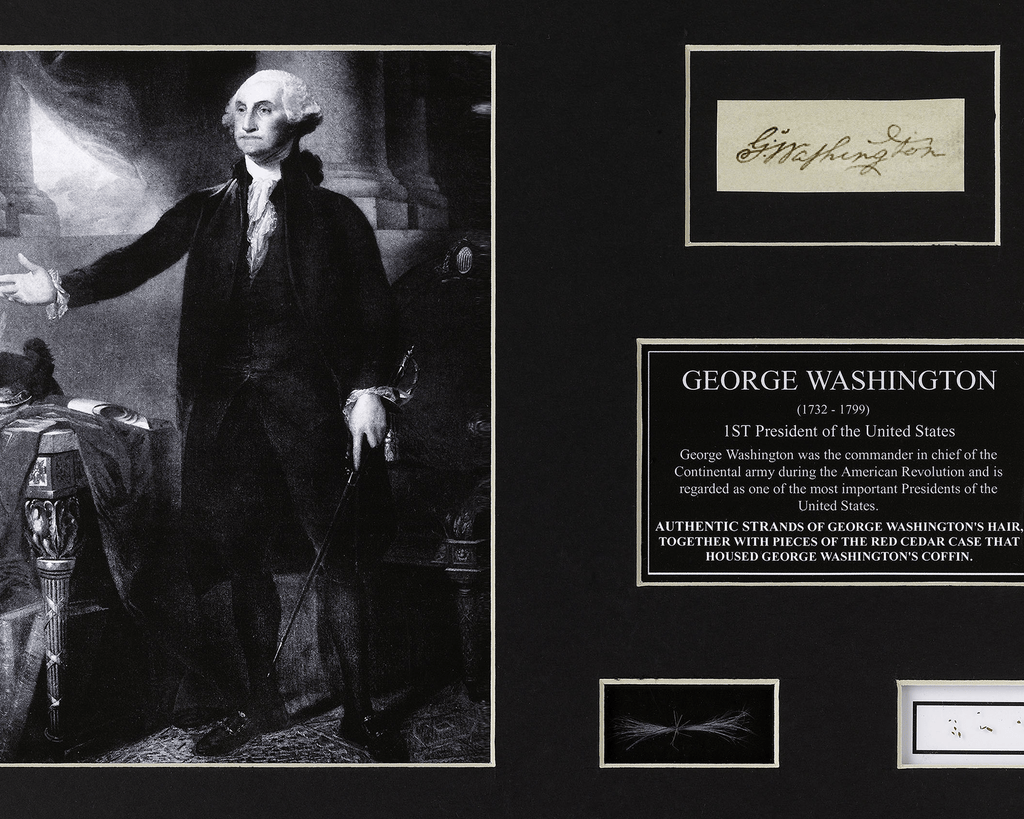 George Washington's Hair and Funerary Case Shavings