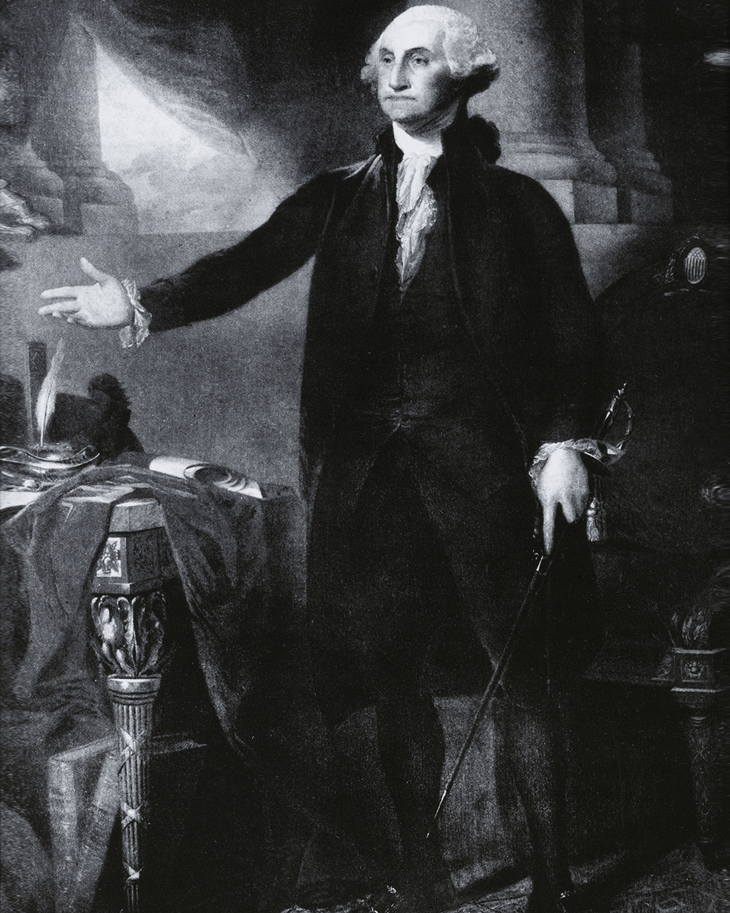 George Washington's Hair and Funerary Case Shavings