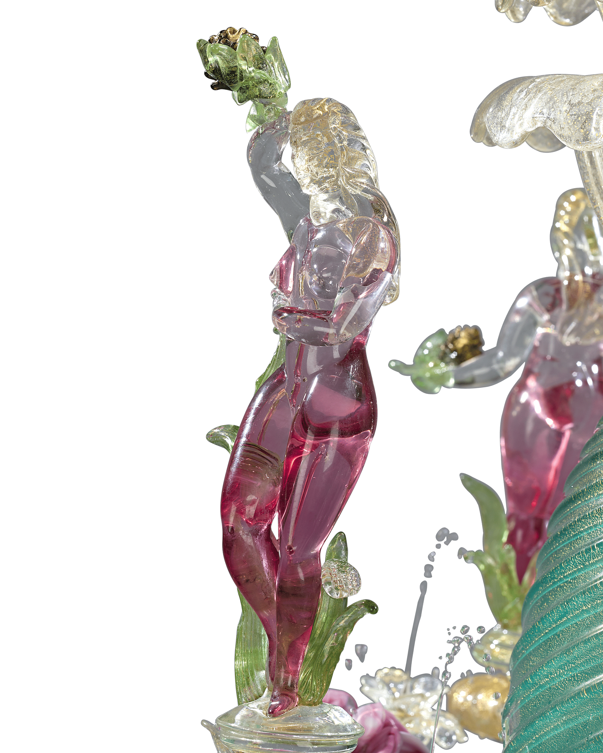 Murano Venetian Glass Water Fountain