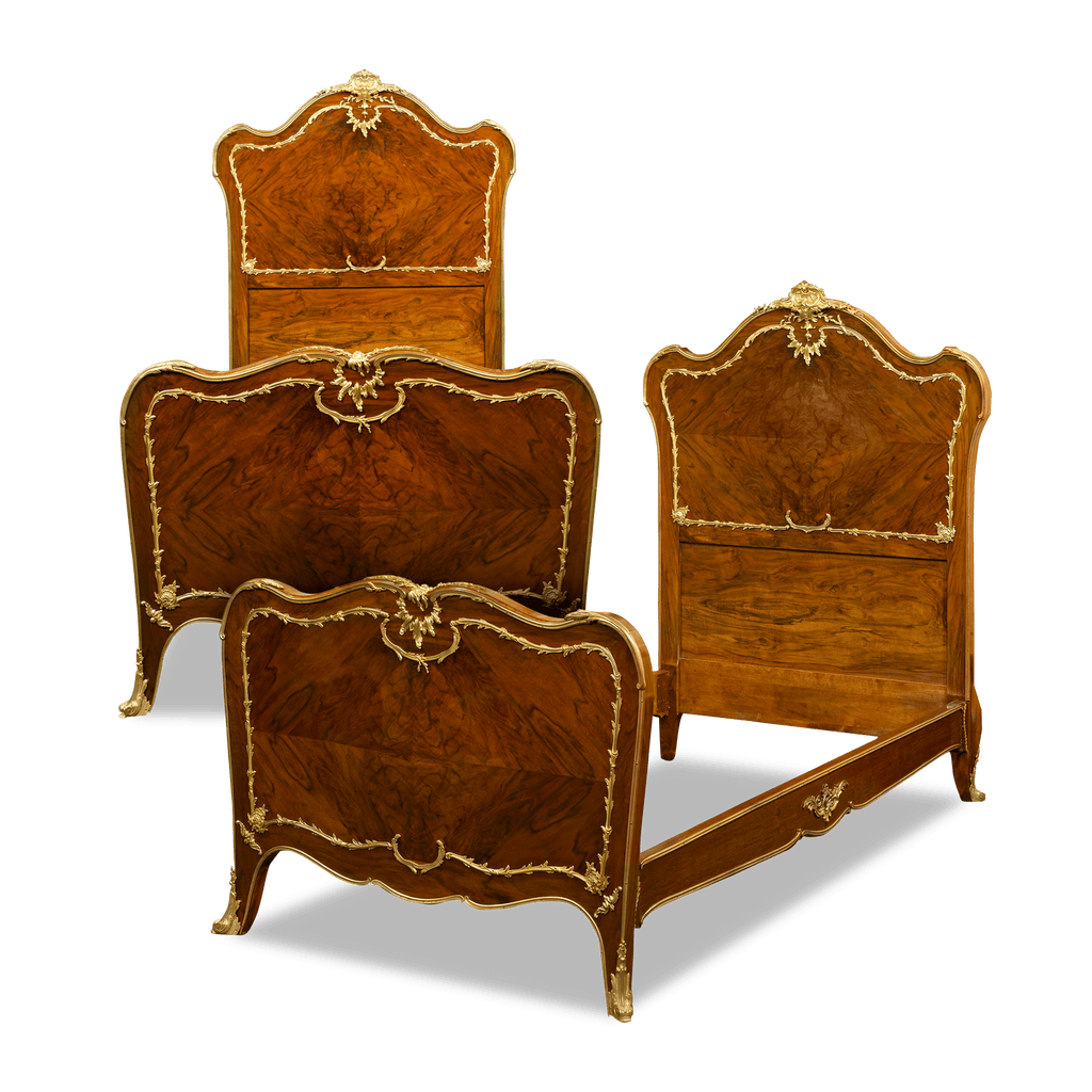 Rococo Style Pair of Twin Beds