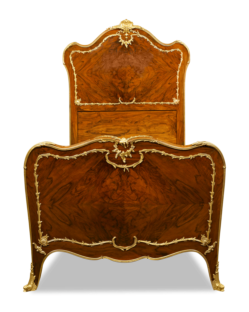 Rococo Style Pair of Twin Beds