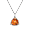 Mandarin Garnet Pendant, 15.01 Carats